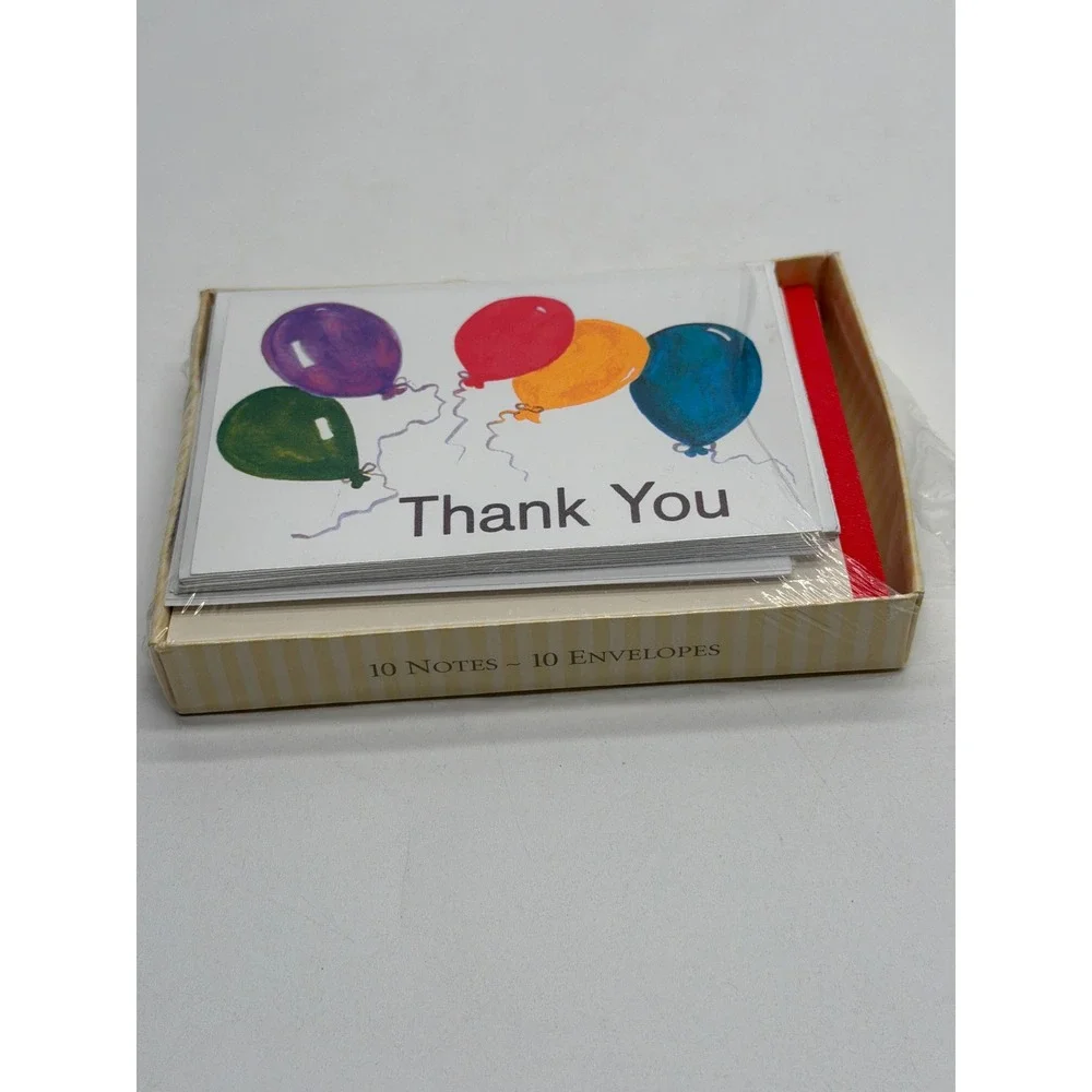 American Greetings Balloon Thank You Note Cards 10ct Designers Collection